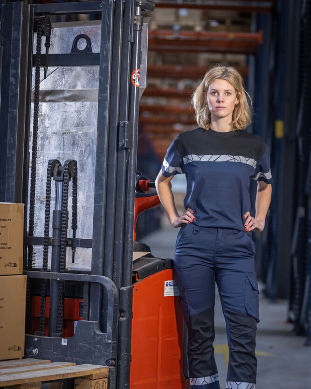 Broeken PROJOB 7511 STRETCHBROEK ZONDER KNIEZAKKEN DAMES voor bedrukking &amp; borduring