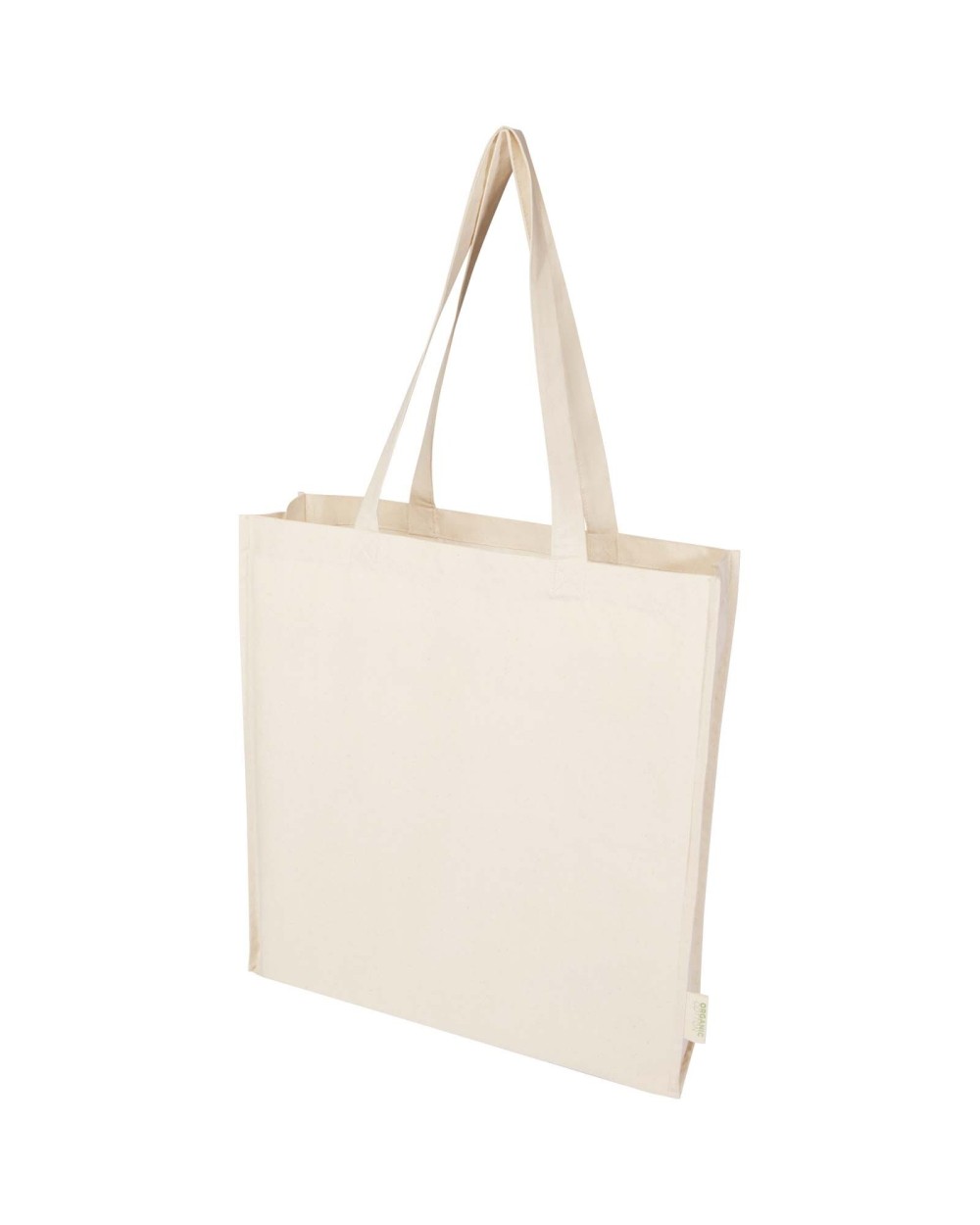 Tote bags 4DO Orissa 180 g/m² biologische draagtas met volledig inzetstuk 14 l voor bedrukking &amp; borduring