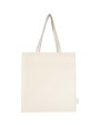 Tote bags 4DO Orissa 180 g/m² biologische draagtas met volledig inzetstuk 14 l voor bedrukking &amp; borduring