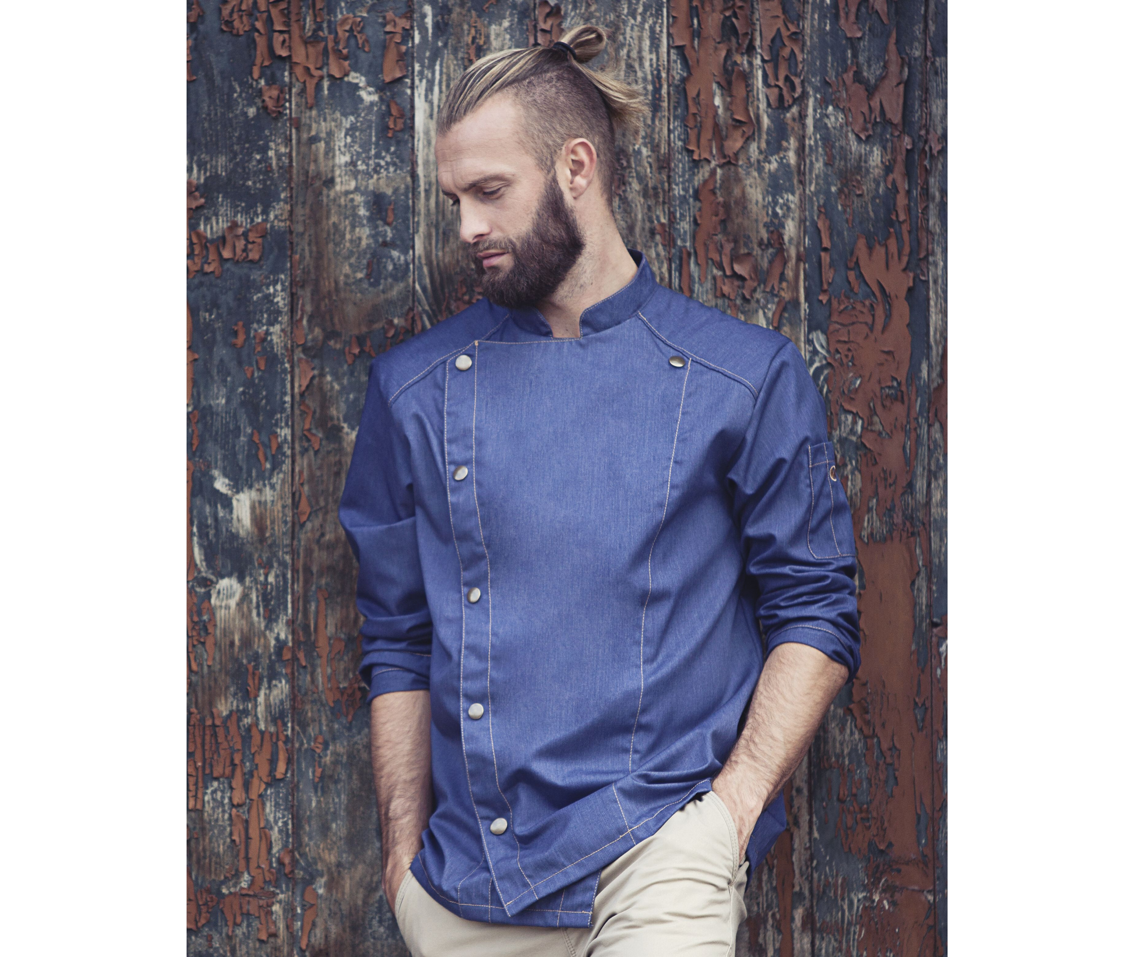 KARLOWSKY Chef Jacket Jeans-Style Jacken personalisierbar
