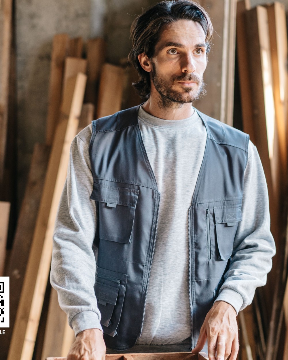 Jassen VELILLA MULTI-POCKET VEST voor bedrukking &amp; borduring