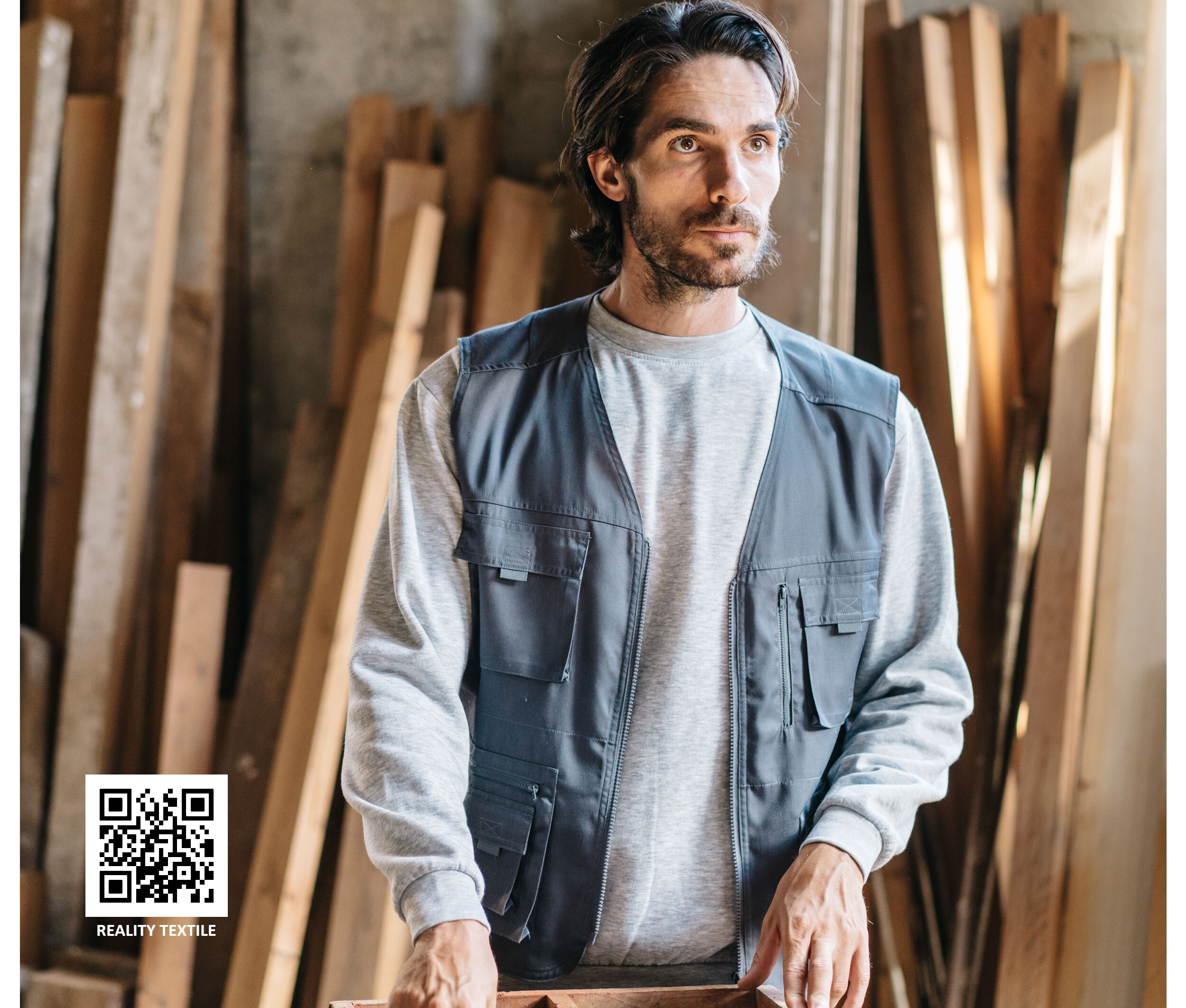 Jassen VELILLA MULTI-POCKET VEST voor bedrukking &amp; borduring