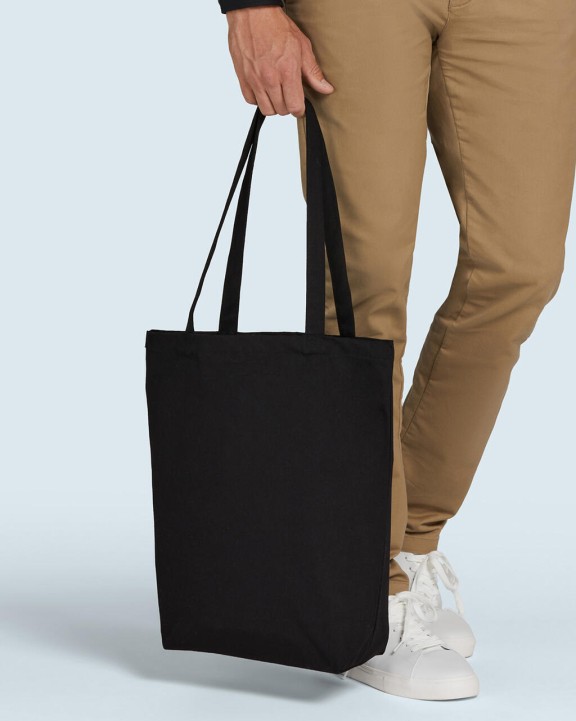 Tote bags BAGS BY JASSZ Canvas Cotton Bag LH with Gusset voor bedrukking &amp; borduring