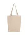 Tote bags BAGS BY JASSZ Canvas Cotton Bag LH with Gusset voor bedrukking &amp; borduring