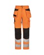 JOBMAN 2379 Craftsman Trousers Stretch Hi-vis Hosen personalisierbar