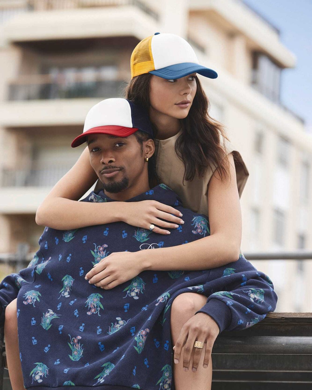 BEECHFIELD Mehrfarbiger Trucker Cap 5 Panels Kappen personalisierbar