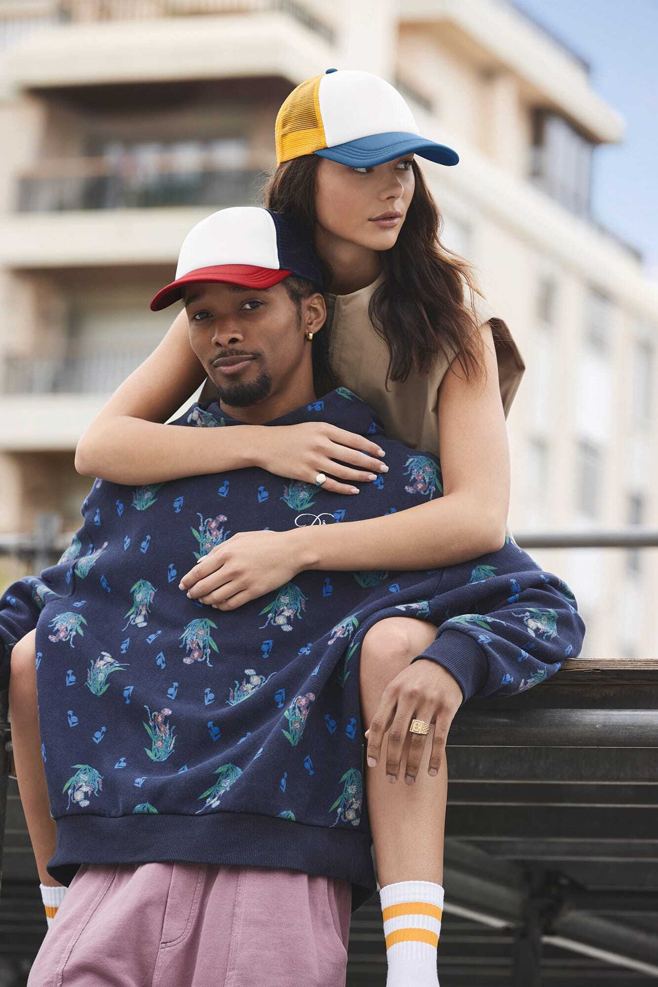 Casquettes personnalisable BEECHFIELD Casquette trucker 5 panneaux multicolor