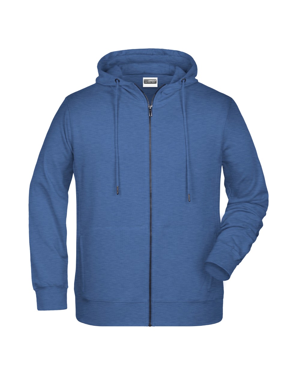 Sweaters & hoodies JAMES & NICHOLSON Men`s Zip-Hoody voor bedrukking &amp; borduring