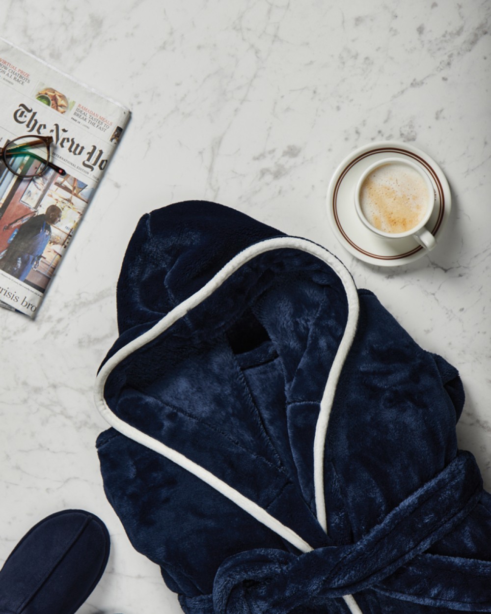 Bad artikelen VINGA VINGA Louis luxe pluche RPET badjas maat S/M voor bedrukking &amp; borduring