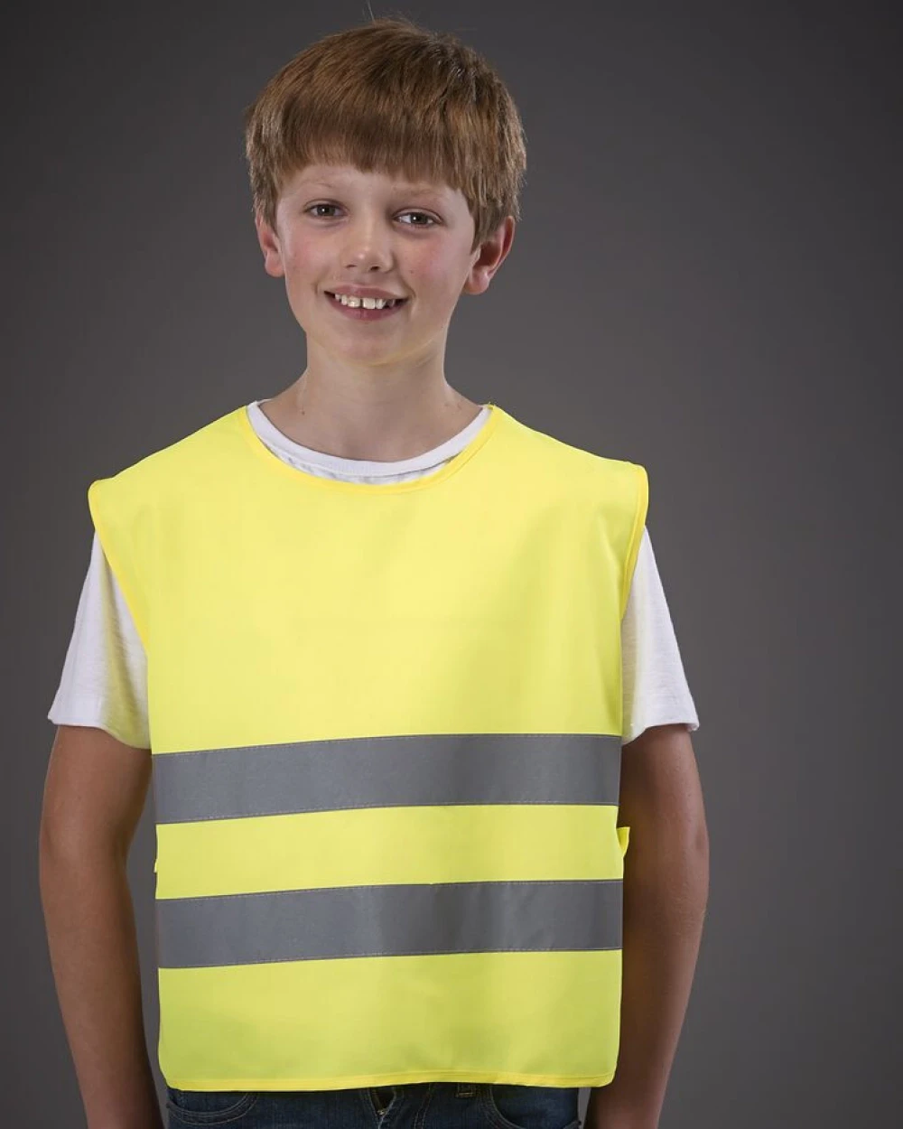 YOKO KIDS HI-VIS TWO BAND TABARD Warnwesten personalisierbar