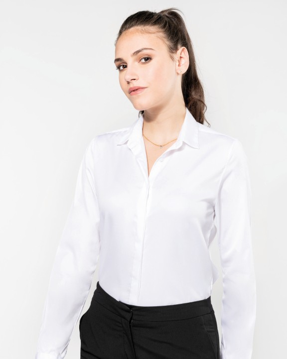Chemises personnalisable KARIBAN Chemise twill manches longues femme