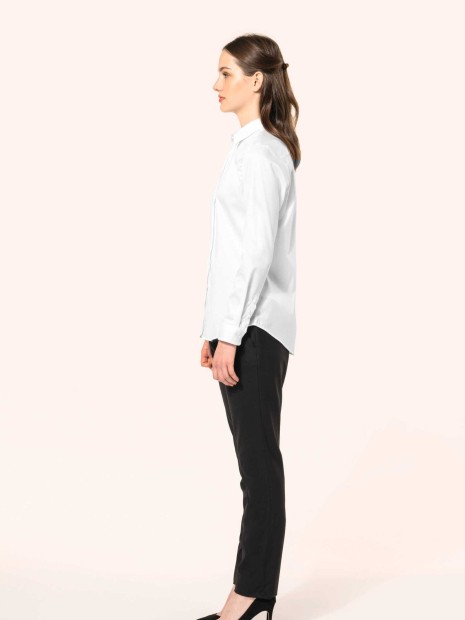 Chemises à personnaliser KARIBAN Chemise twill manches longues femme 