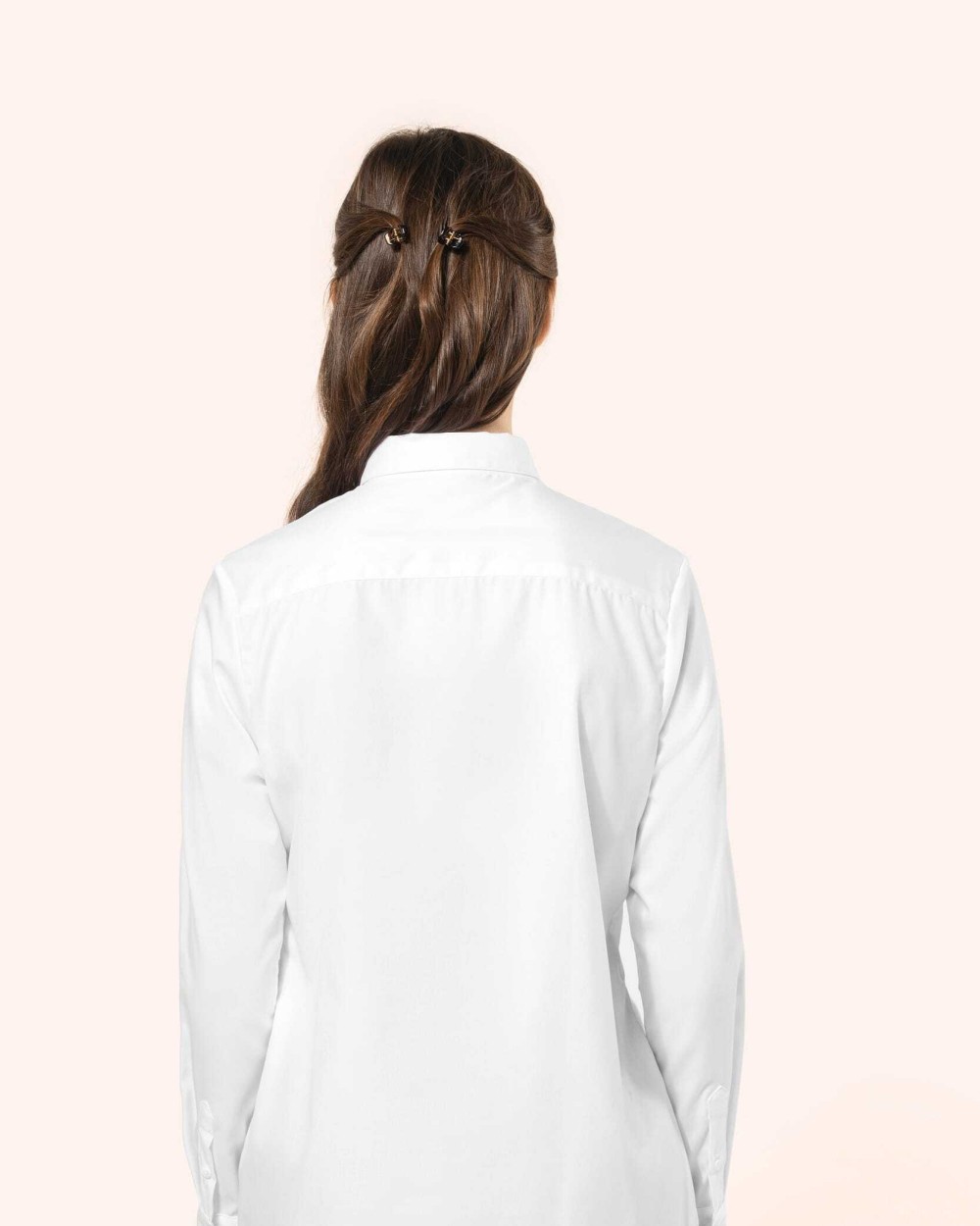 Hemden KARIBAN Damesoverhemd van twill met lange mouwen voor bedrukking &amp; borduring