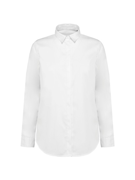 KARIBAN Chemise twill manches longues femme /api/colors/7a92cd2d-10d2-40b4-928b-296bb7487506 personnalisable