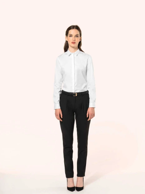 Chemises à personnaliser KARIBAN Chemise twill manches longues femme 