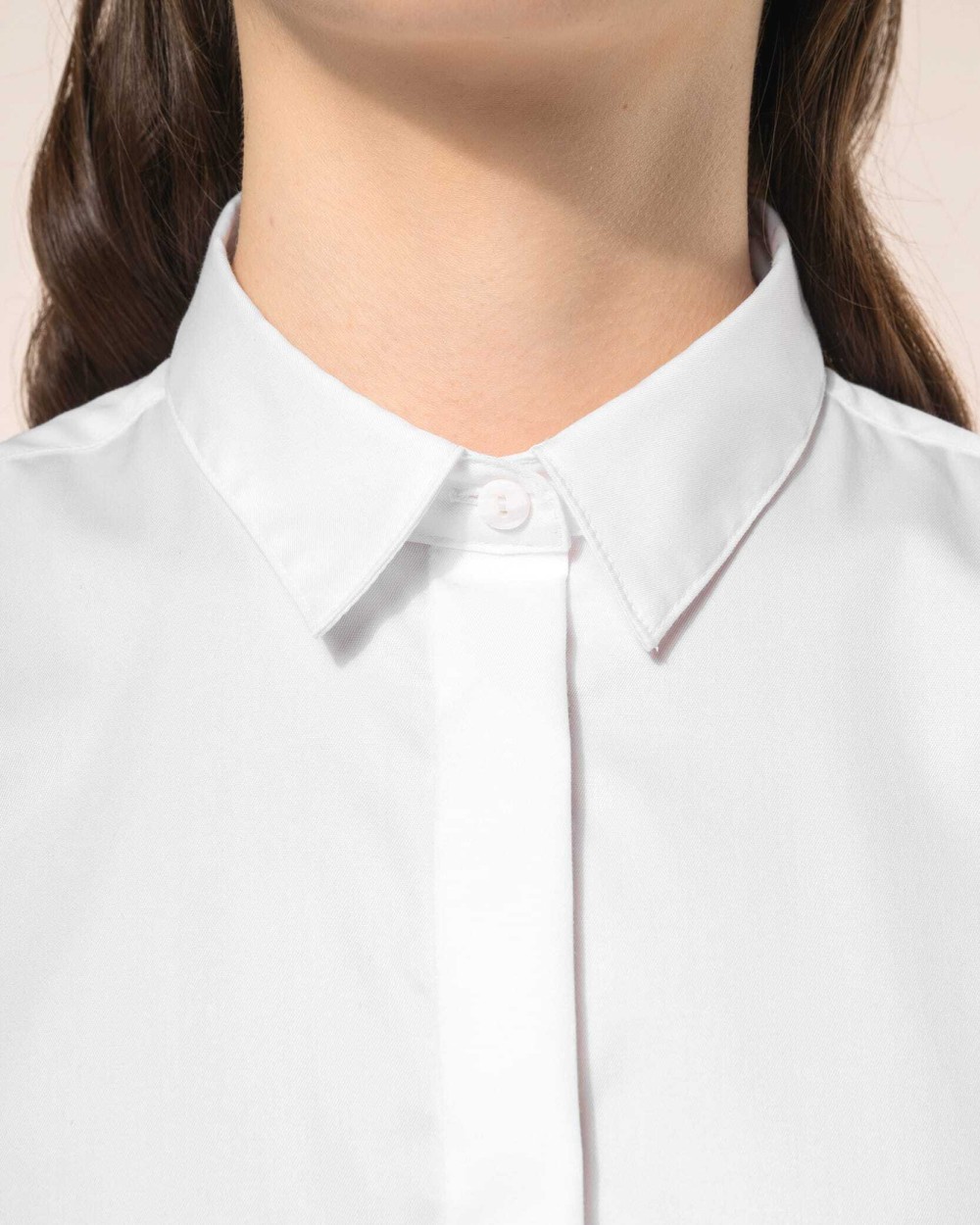 Hemden KARIBAN Damesoverhemd van twill met lange mouwen voor bedrukking &amp; borduring