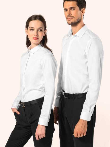 Chemises à personnaliser KARIBAN Chemise twill manches longues femme 