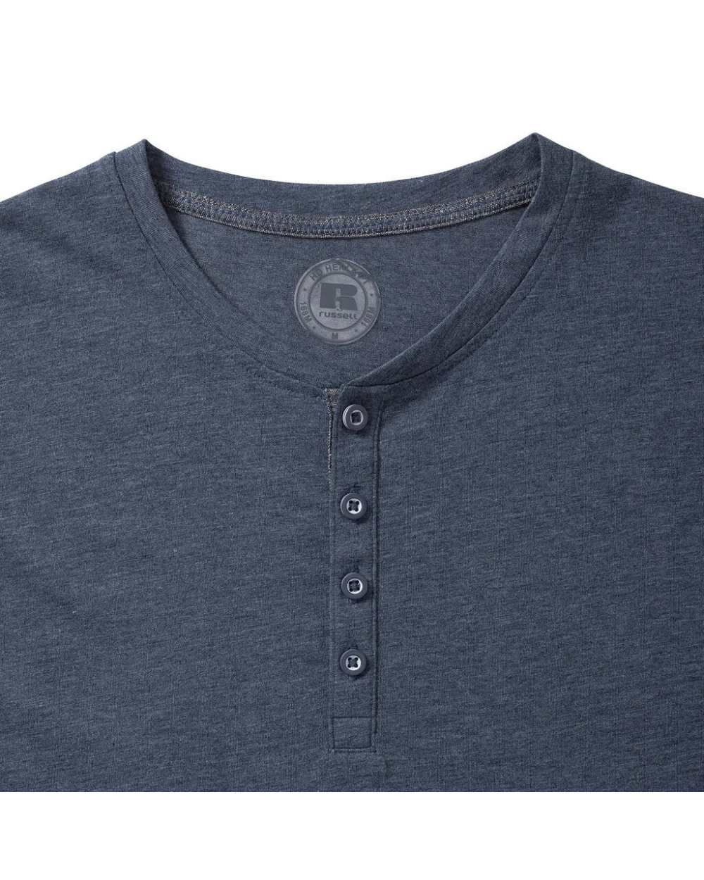 RUSSELL Men's Henley HD T T-Shirts personalisierbar