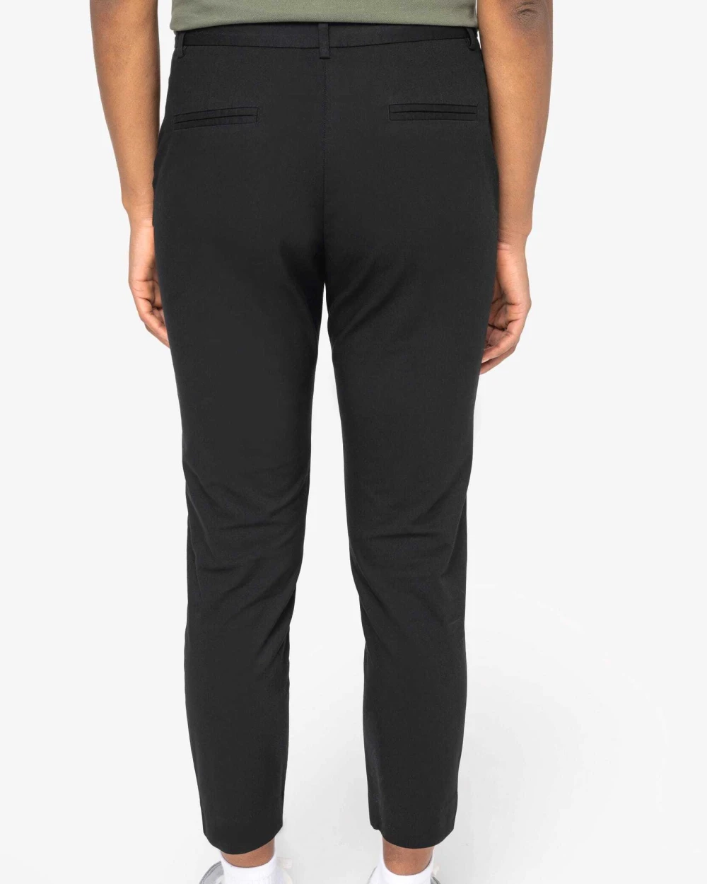 Broeken NATIVE SPIRIT Ecologische enkellange chinobroek dames voor bedrukking &amp; borduring