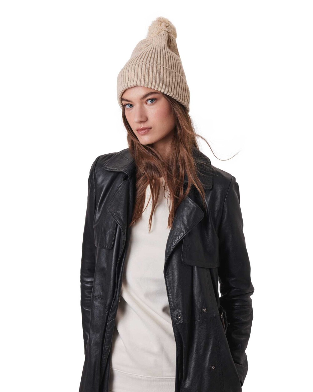 Mutsen K-UP Muts met pompon voor bedrukking &amp; borduring