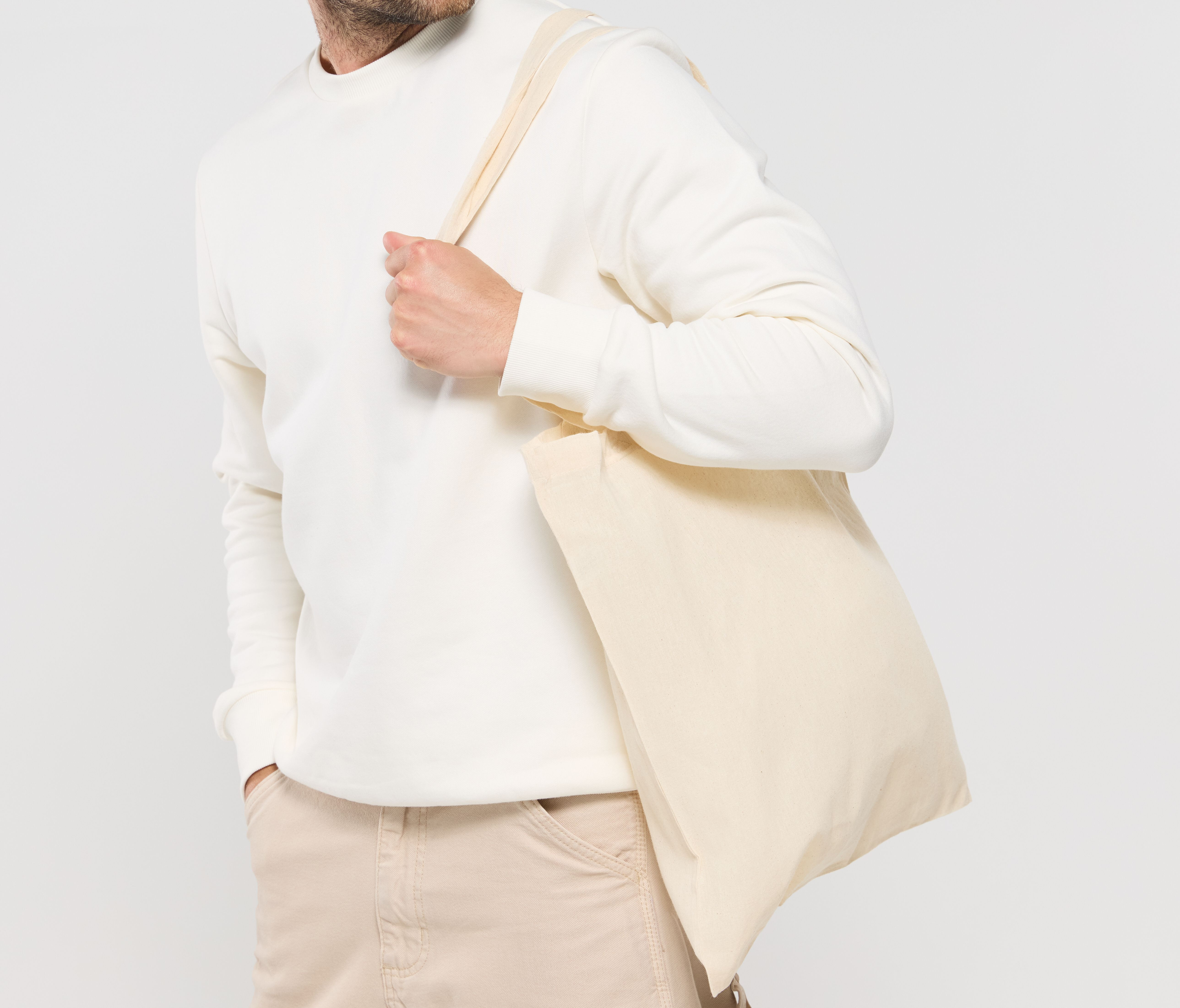 Tote bags NEWGEN RECYCLED COTTON TOTE BAG voor bedrukking &amp; borduring