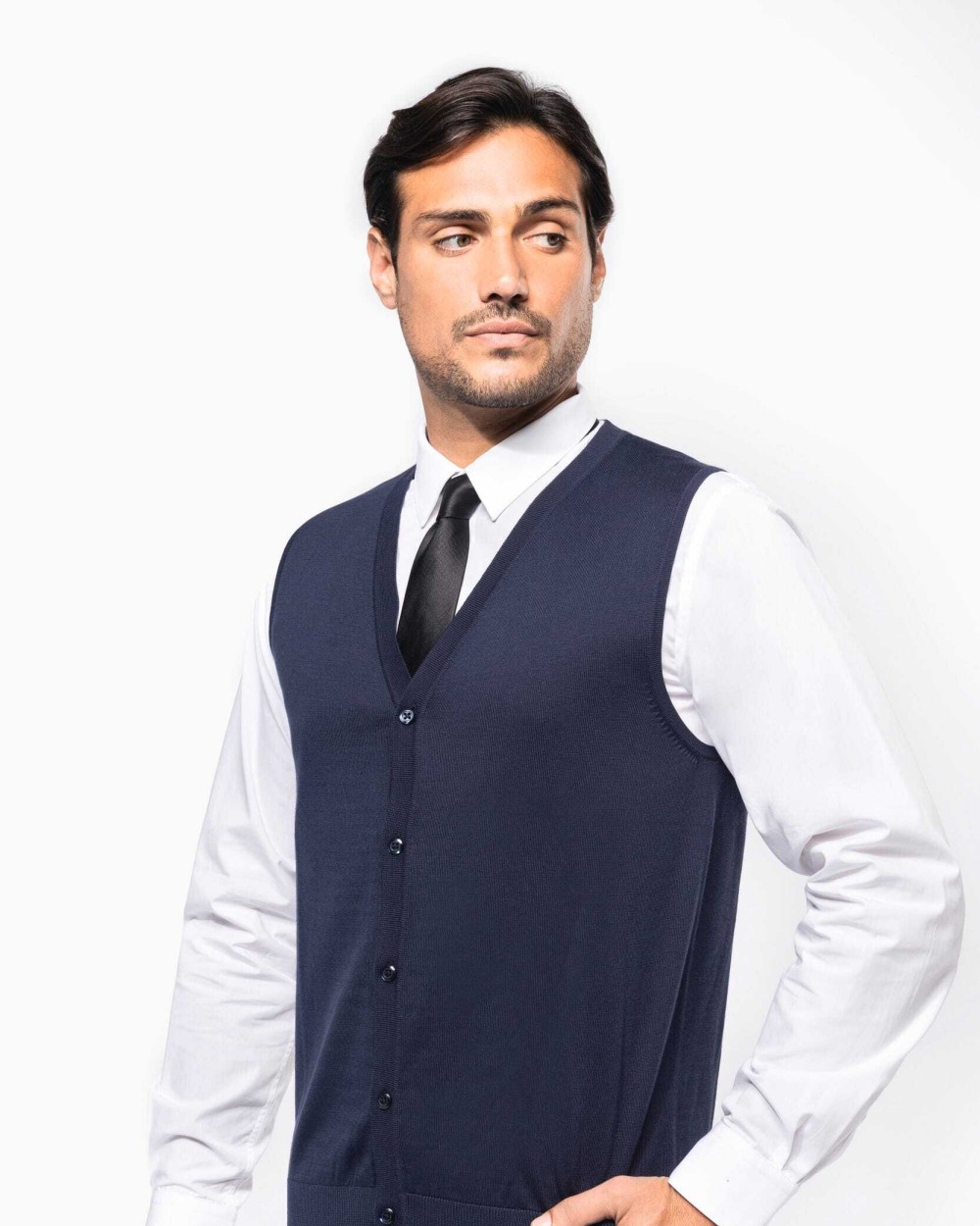 KARIBAN Supima® Weste für Herren Pullovers personalisierbar