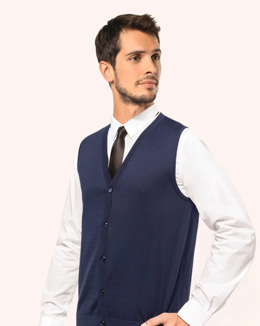 Truien KARIBAN Supima® herengilet voor bedrukking &amp; borduring