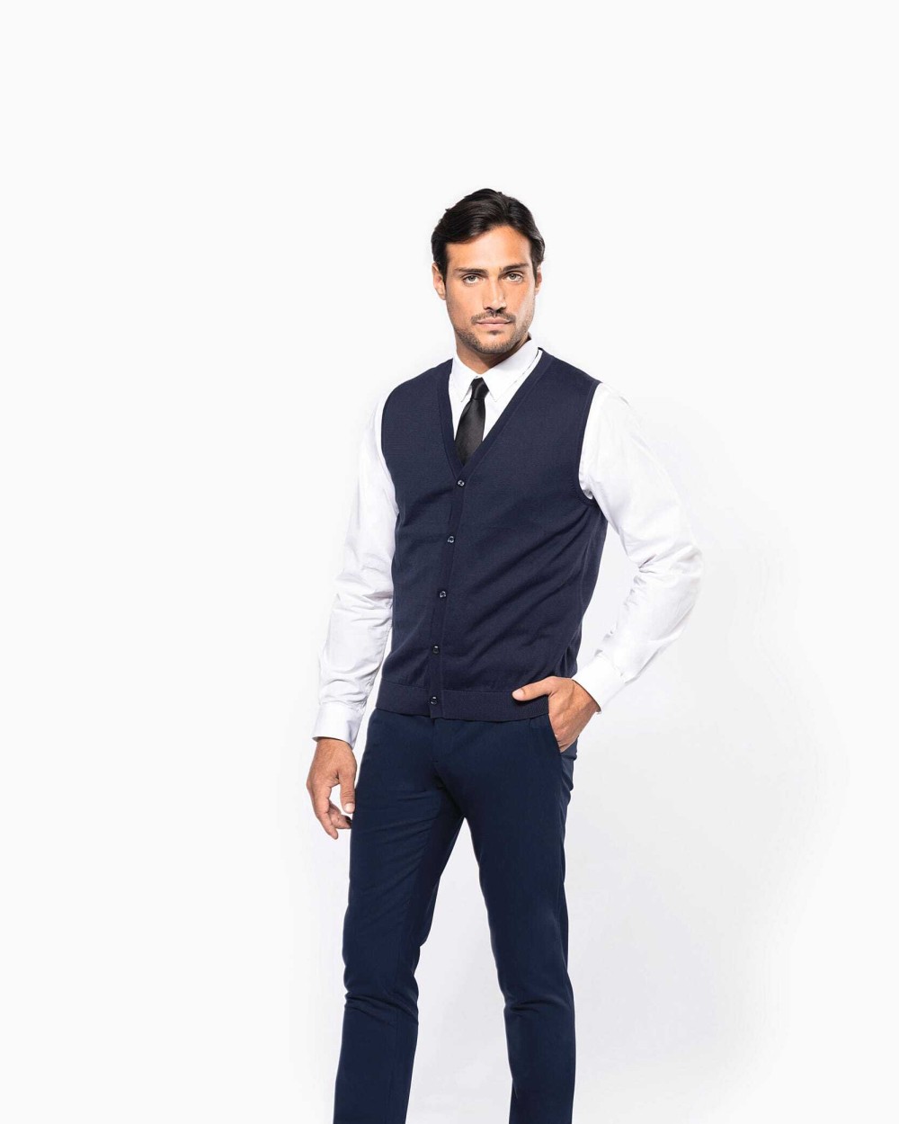 Pulls personnalisable KARIBAN Gilet Supima® homme