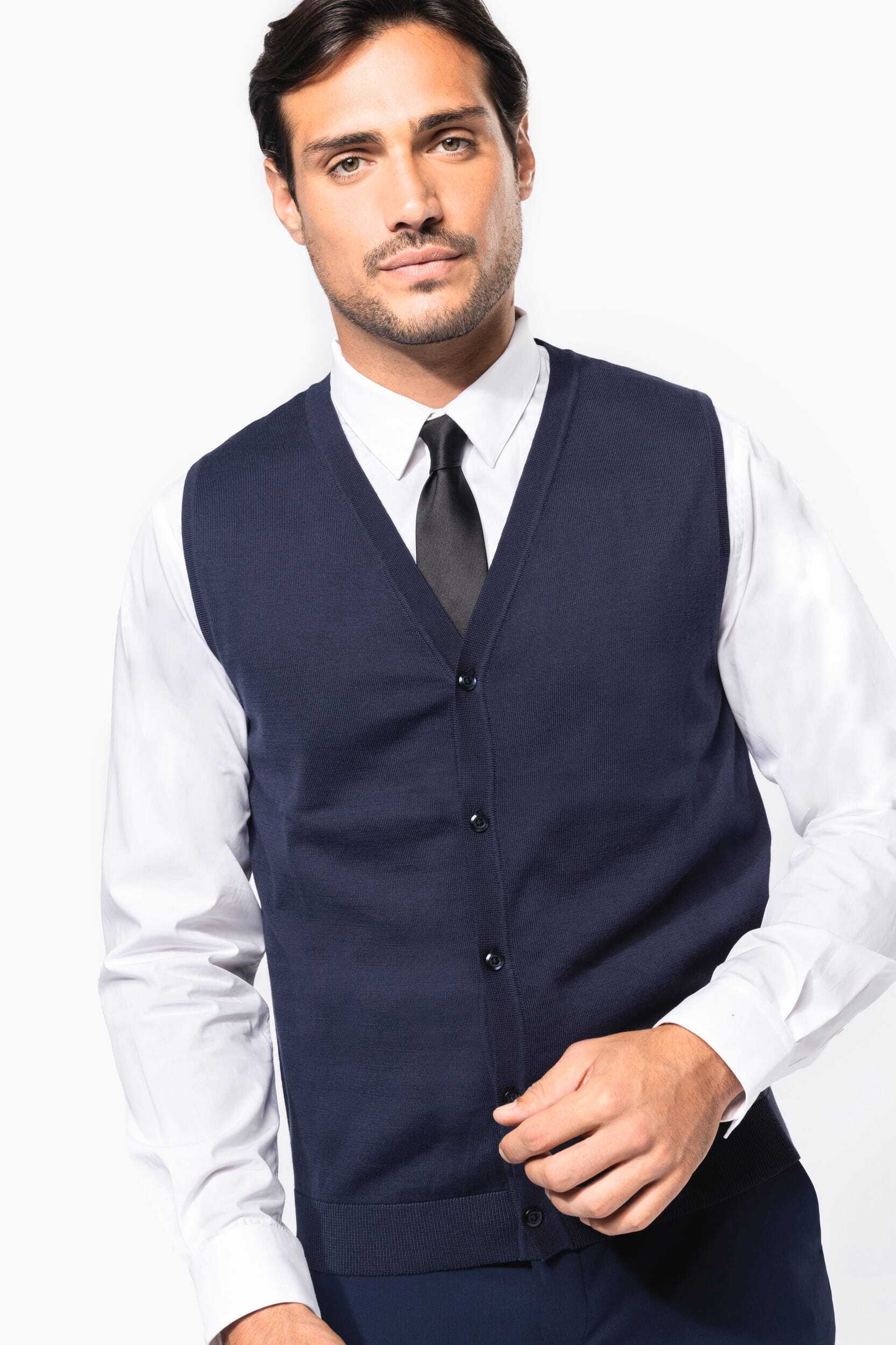 Pulls personnalisable KARIBAN Gilet Supima® homme