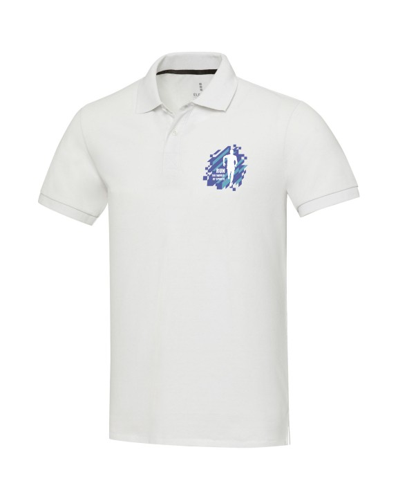 Polos personnalisable ELEVATE Polo Emerald recyclé unisexe à manches courtes Aware™