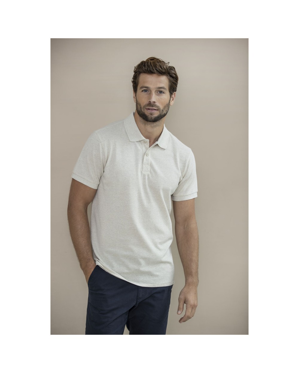Polos personnalisable ELEVATE Polo Emerald recyclé unisexe à manches courtes Aware™