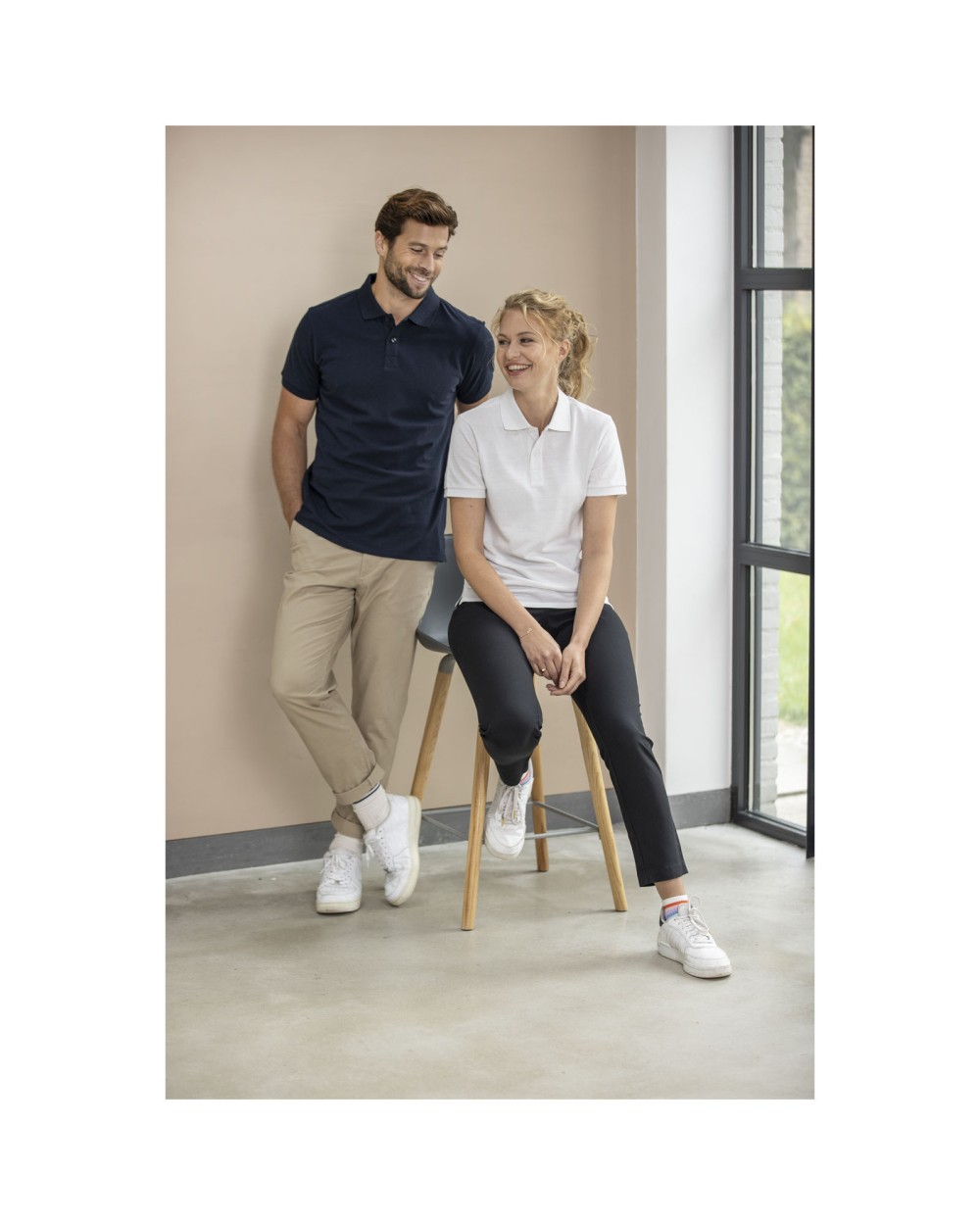 Polos personnalisable ELEVATE Polo Emerald recyclé unisexe à manches courtes Aware™