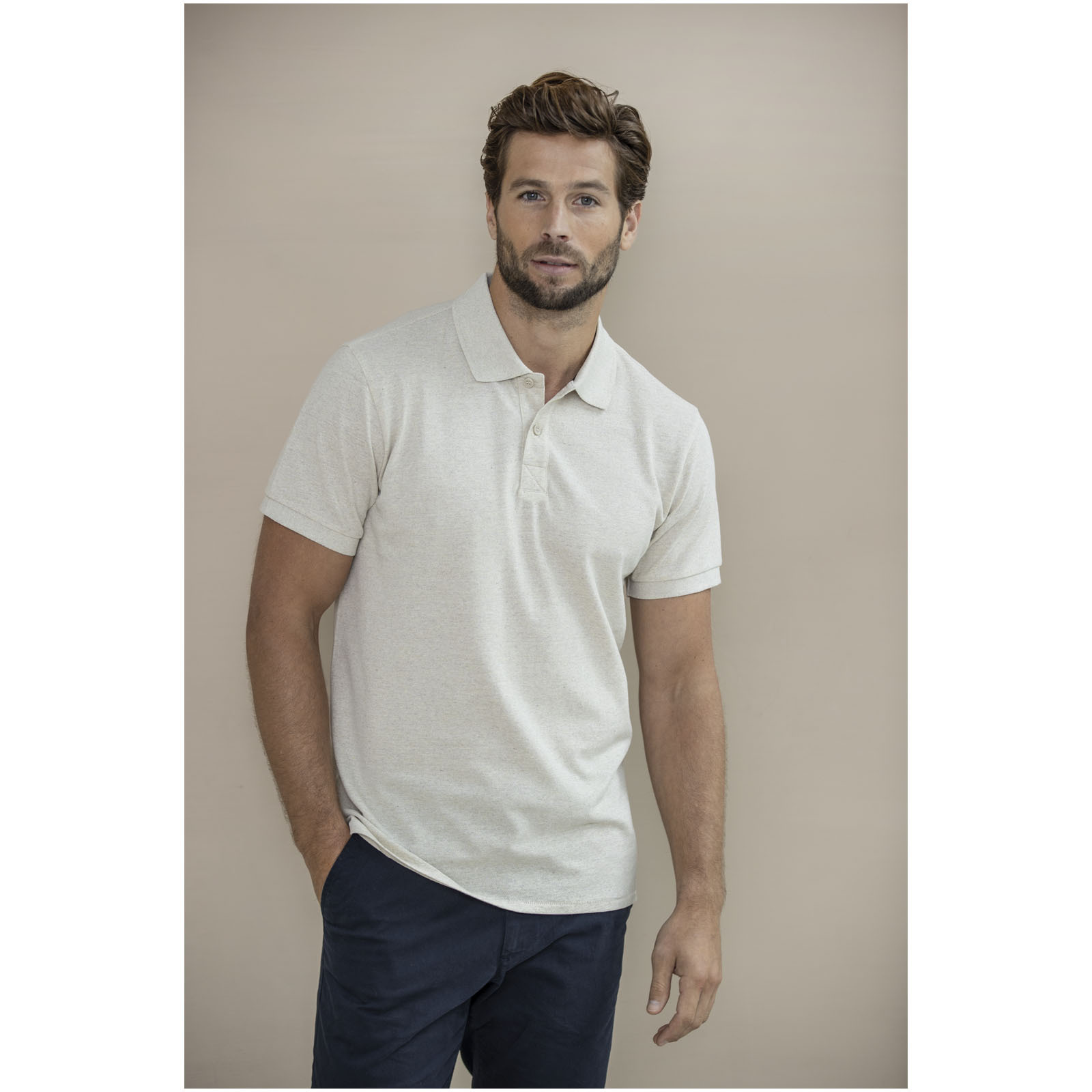 Polos personnalisable ELEVATE Polo Emerald recyclé unisexe à manches courtes Aware™