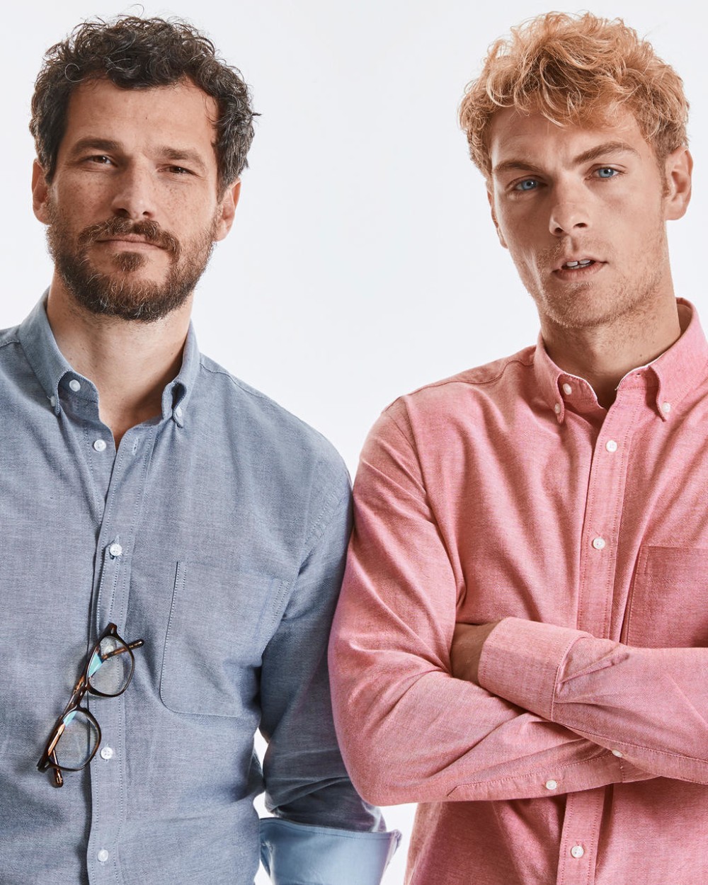 Hemden RUSSELL MEN''''S LONG SLEEVE TAILORED WASHED OXFORD SHIRT voor bedrukking &amp; borduring