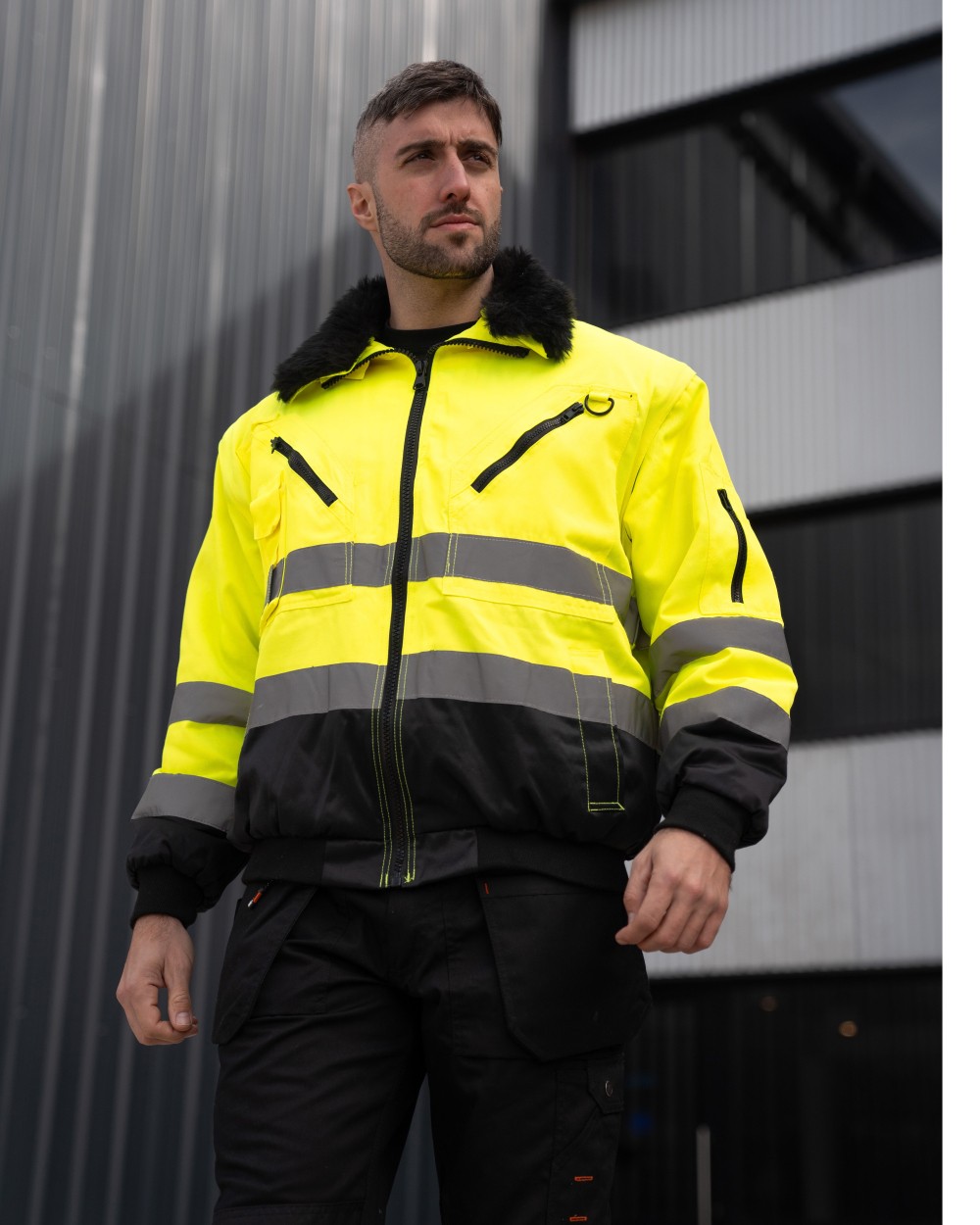 KORNTEX HI-VIS PILOT JACKET "OSLO" Jacken personalisierbar