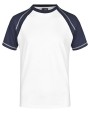 JAMES & NICHOLSON Tee-shirt bicolore homme T-Shirts personalisierbar