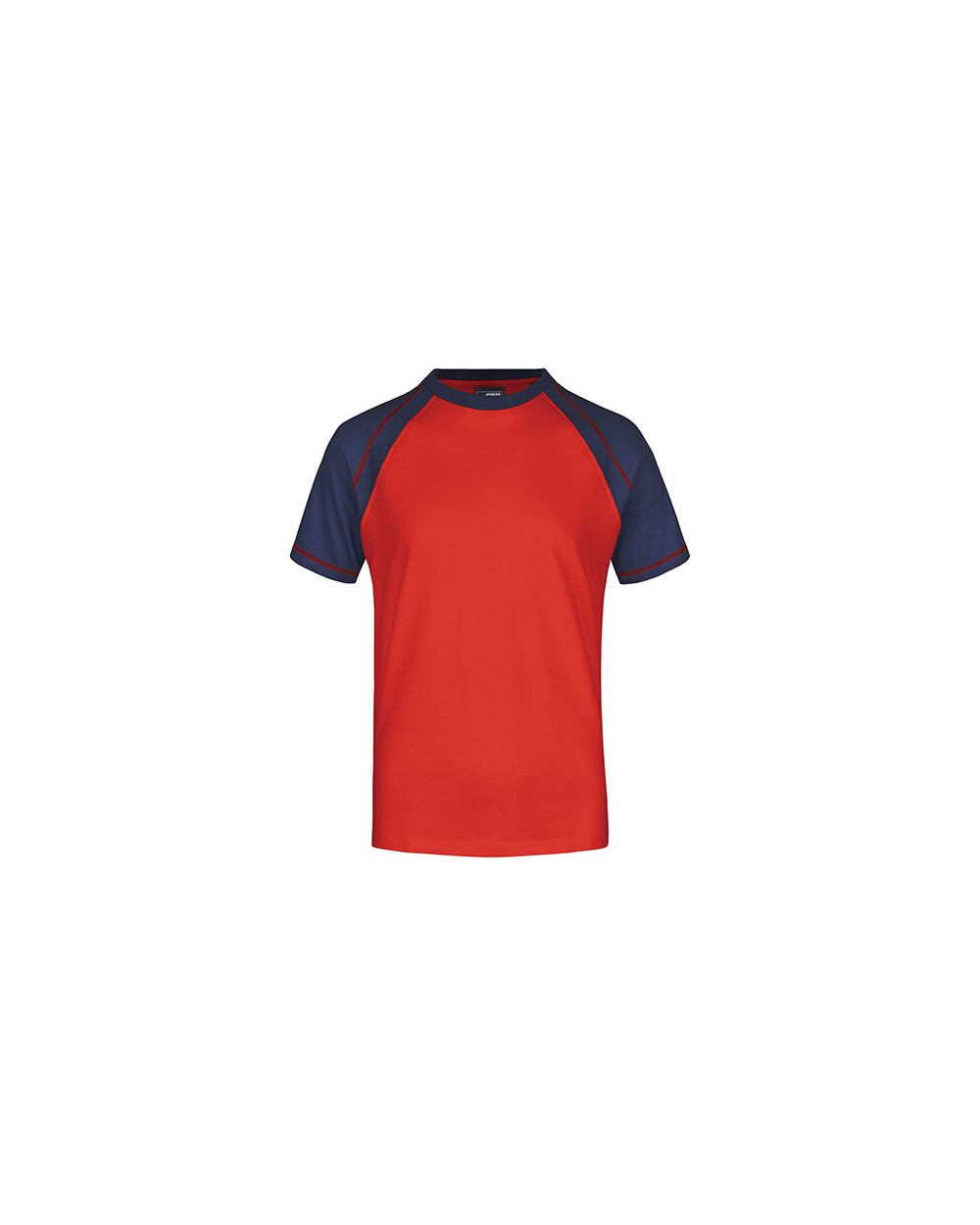 JAMES & NICHOLSON Tee-shirt bicolore homme T-Shirts personalisierbar