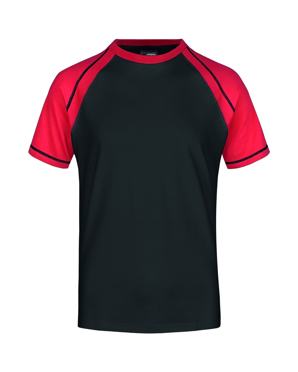 JAMES & NICHOLSON Tee-shirt bicolore homme T-Shirts personalisierbar