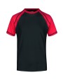 JAMES & NICHOLSON Tee-shirt bicolore homme T-Shirts personalisierbar