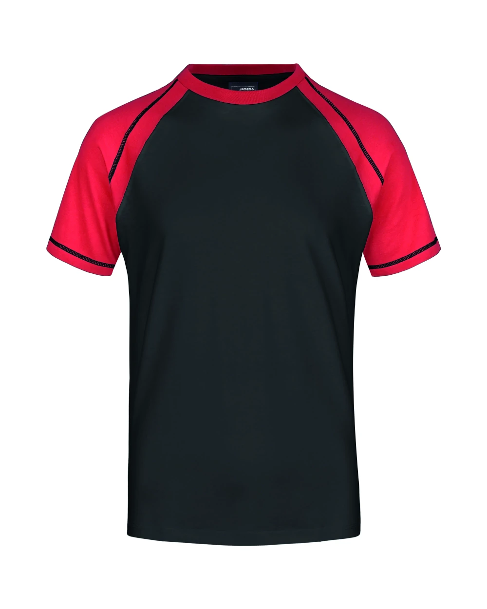 JAMES & NICHOLSON Tee-shirt bicolore homme T-Shirts personalisierbar