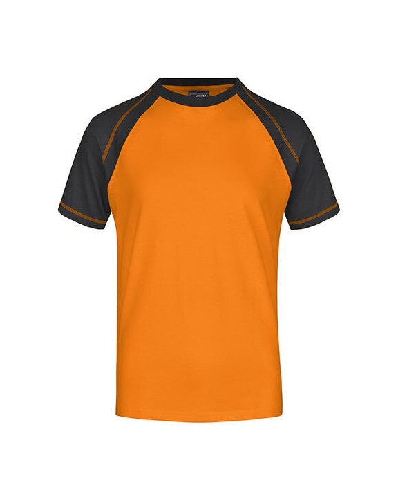 T-Shirts personnalisable JAMES & NICHOLSON Tee-shirt bicolore homme