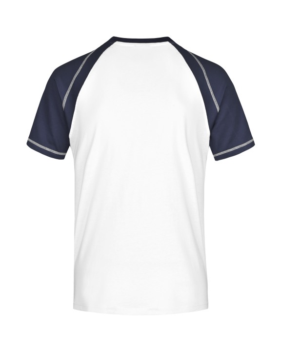 T-Shirts personnalisable JAMES & NICHOLSON Tee-shirt bicolore homme