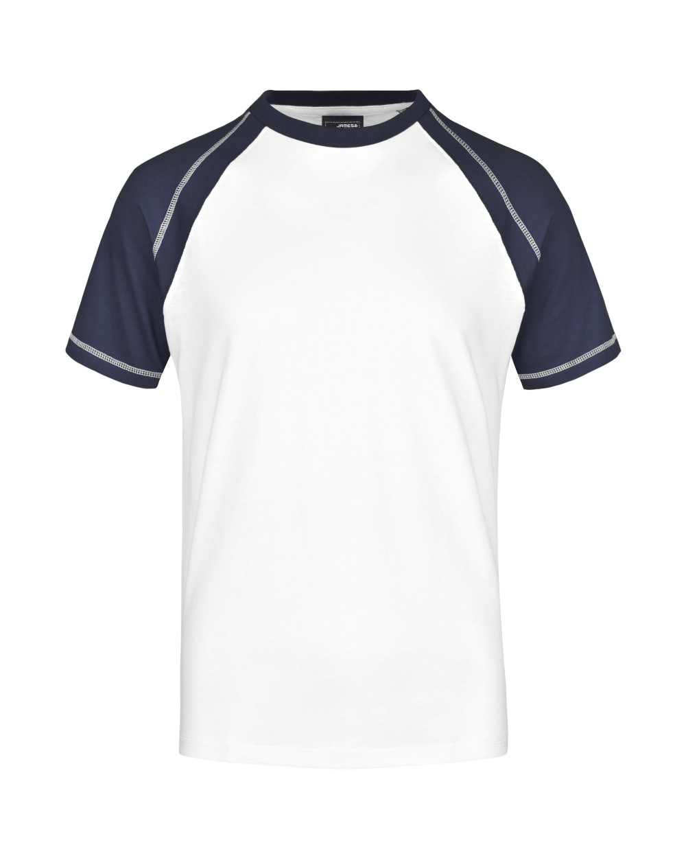 JAMES & NICHOLSON Tee-shirt bicolore homme T-Shirts personalisierbar