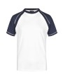 JAMES & NICHOLSON Tee-shirt bicolore homme T-Shirts personalisierbar