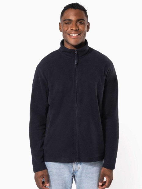 Laines polaires à personnaliser KARIBAN Veste micropolaire zippée unisexe 