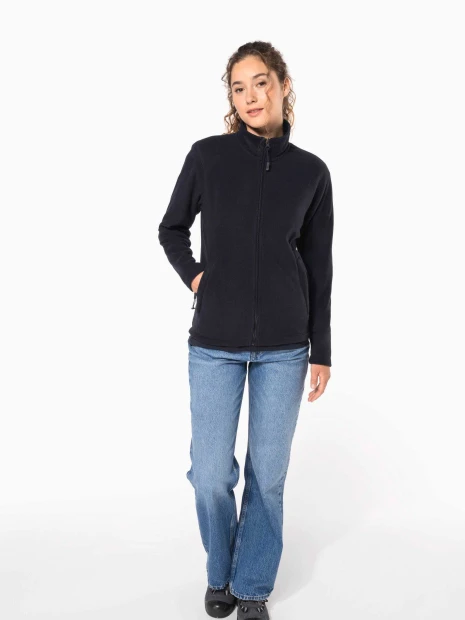 Laines polaires à personnaliser KARIBAN Veste micropolaire zippée unisexe 