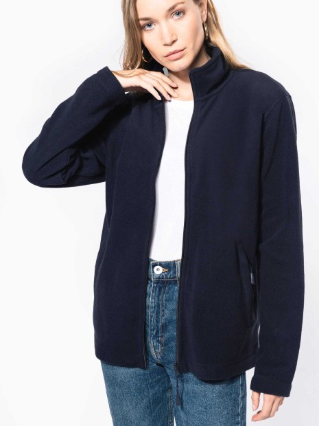 Laines polaires à personnaliser KARIBAN Veste micropolaire zippée unisexe 