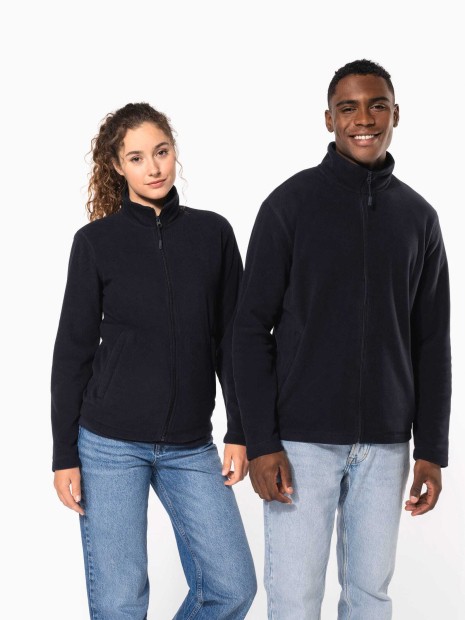 Laines polaires à personnaliser KARIBAN Veste micropolaire zippée unisexe 