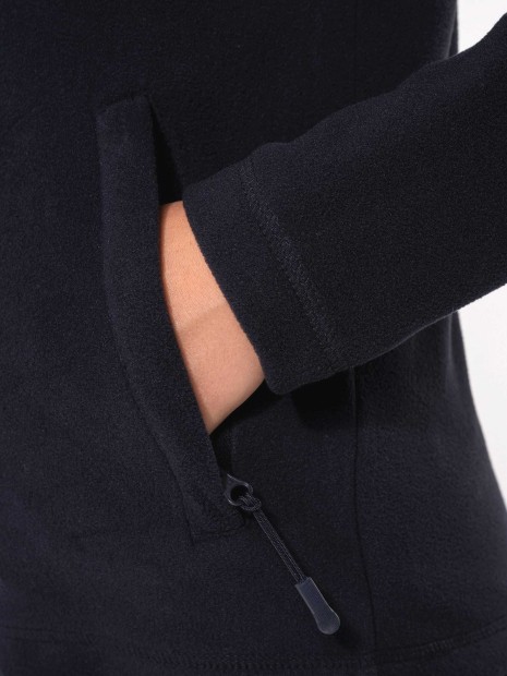 Laines polaires à personnaliser KARIBAN Veste micropolaire zippée unisexe 