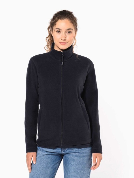 Laines polaires à personnaliser KARIBAN Veste micropolaire zippée unisexe 
